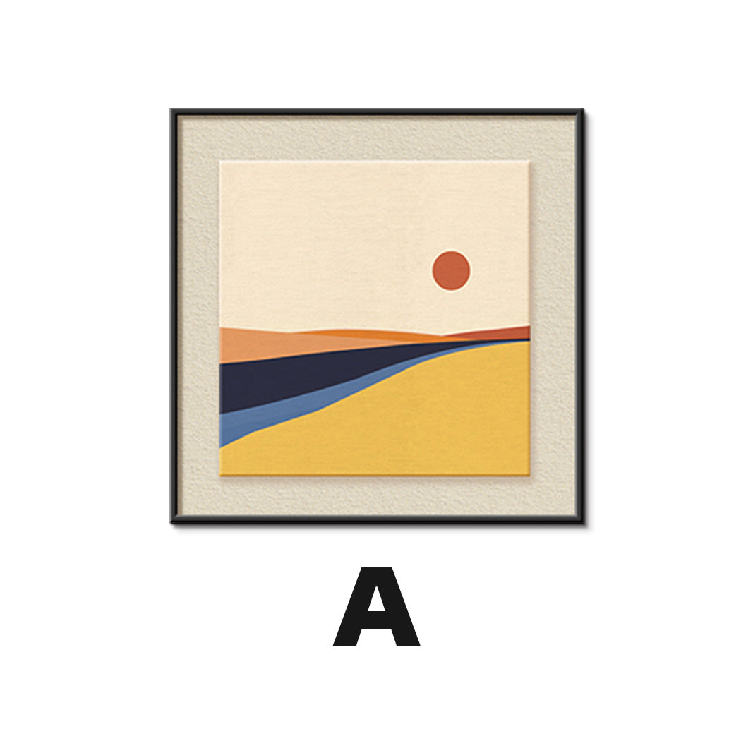 Framed Abstract Landscape Art