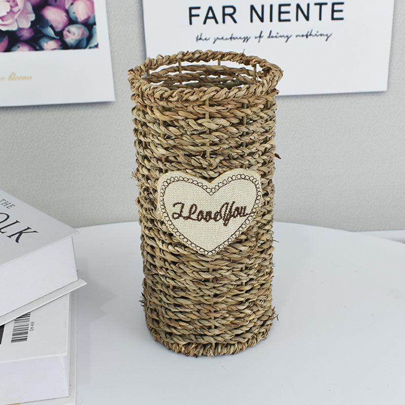 Handcrafted Natural Woven Storage Basket