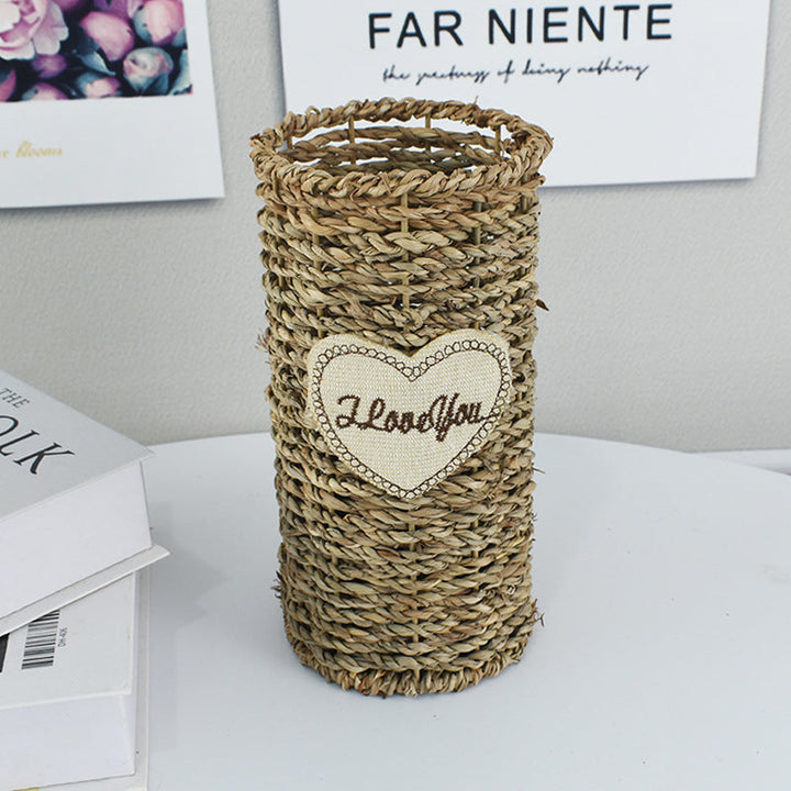 Handcrafted Natural Woven Storage Basket