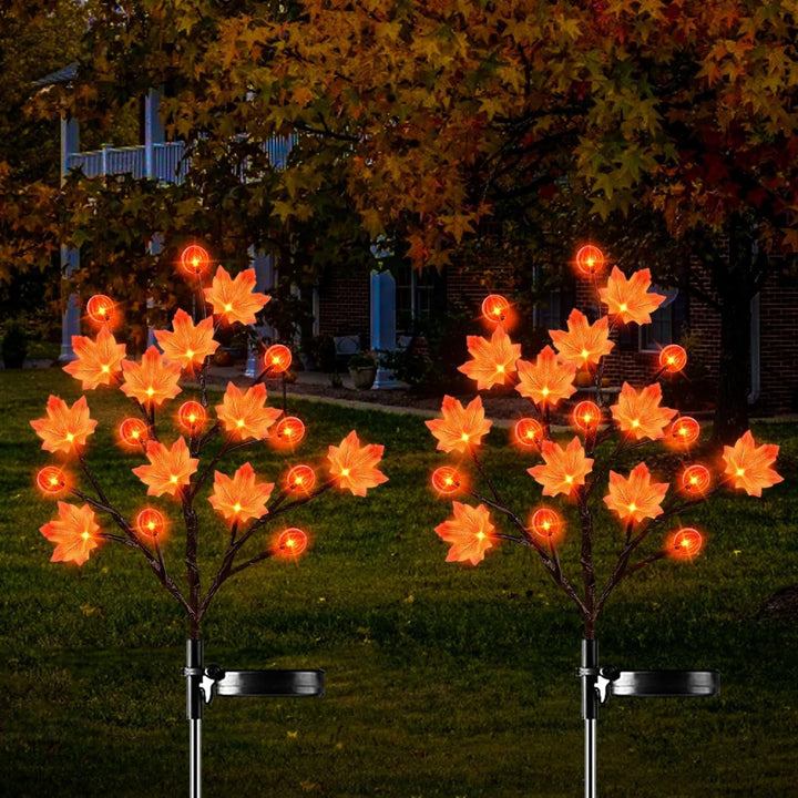 Battery-operated animated bat and spider LED string lights for outdoor Halloween display