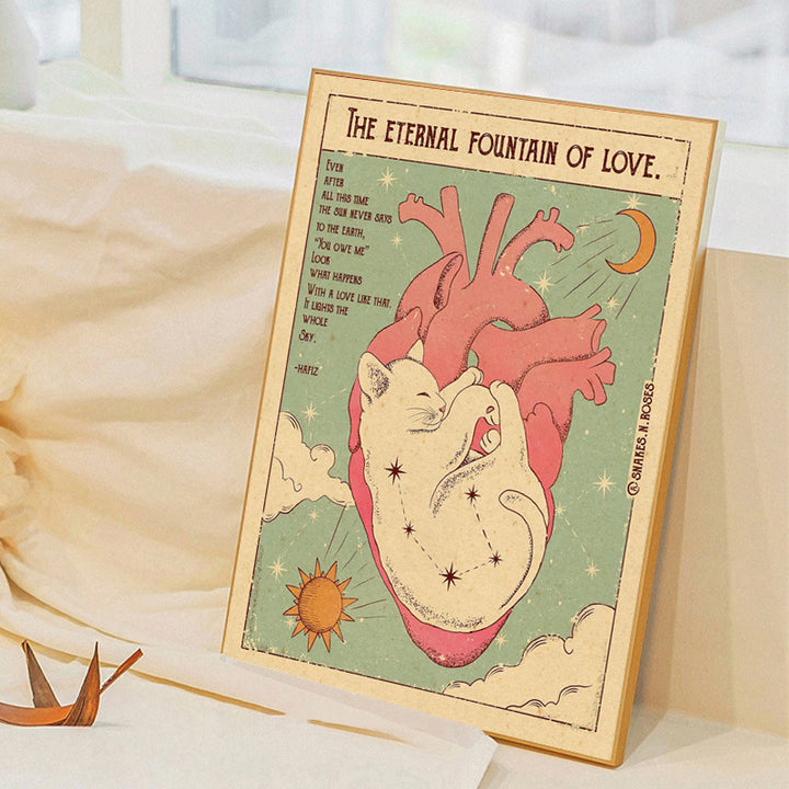Cute Cat-Inspired Framed Wall Art