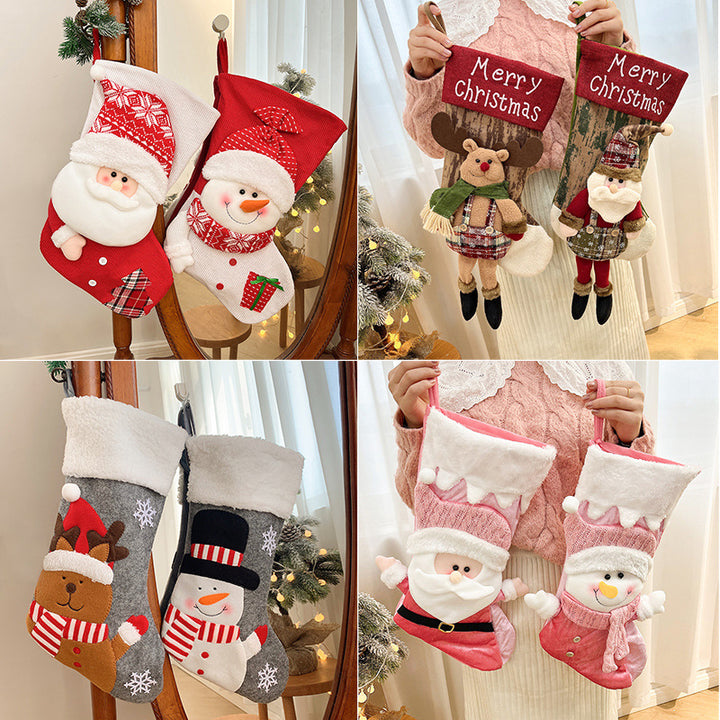 Festive Holiday-Themed Snowman Stocking
