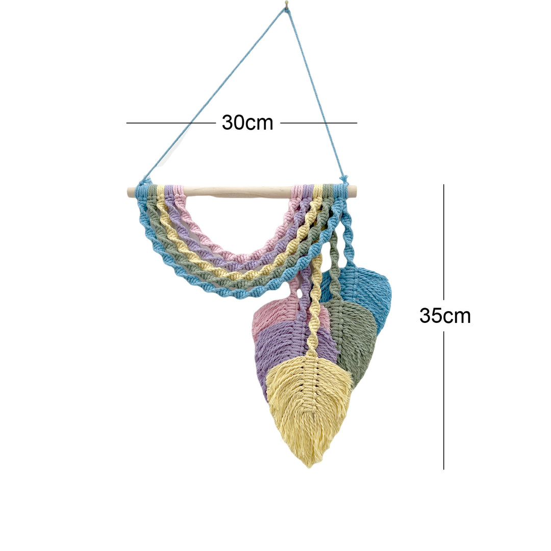 Macrame Leaf Wall Art Decor