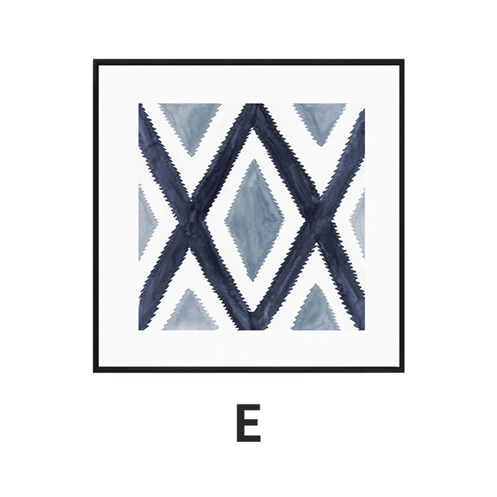 Abstract Grid Pattern Framed Art Print