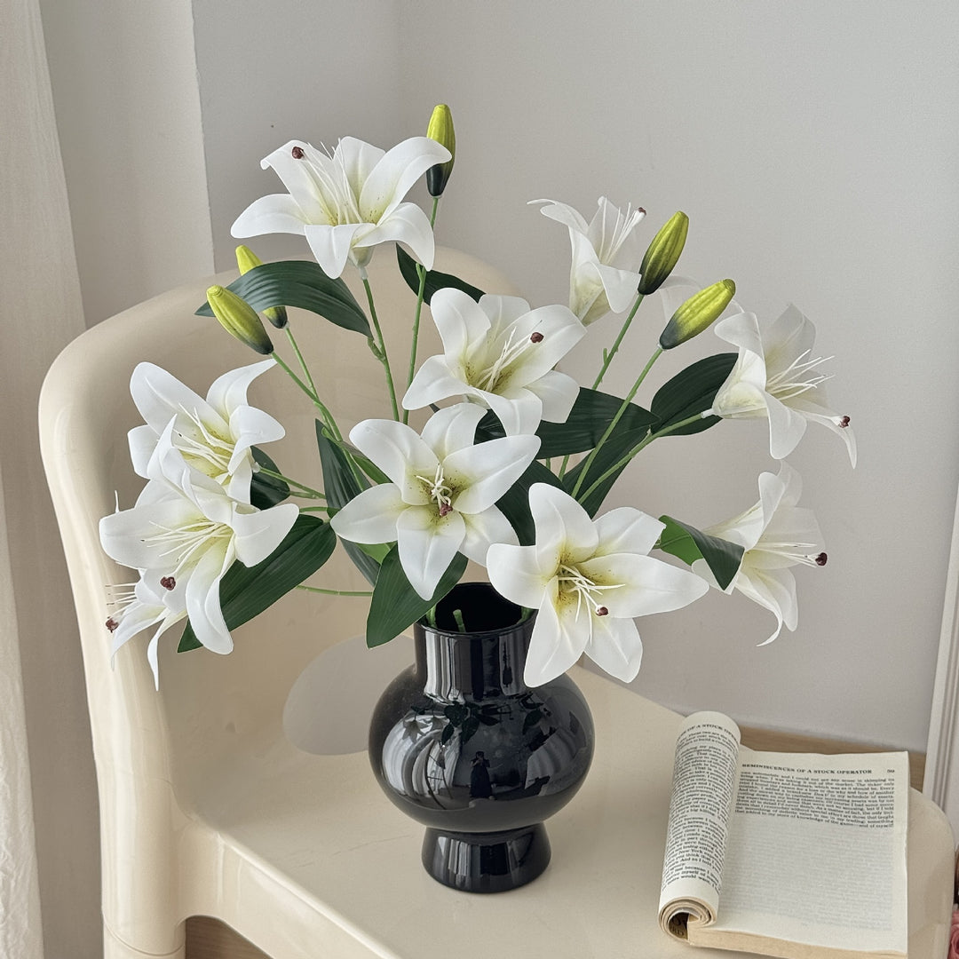 Decorative Faux Lily Stem for Floral Arrangements