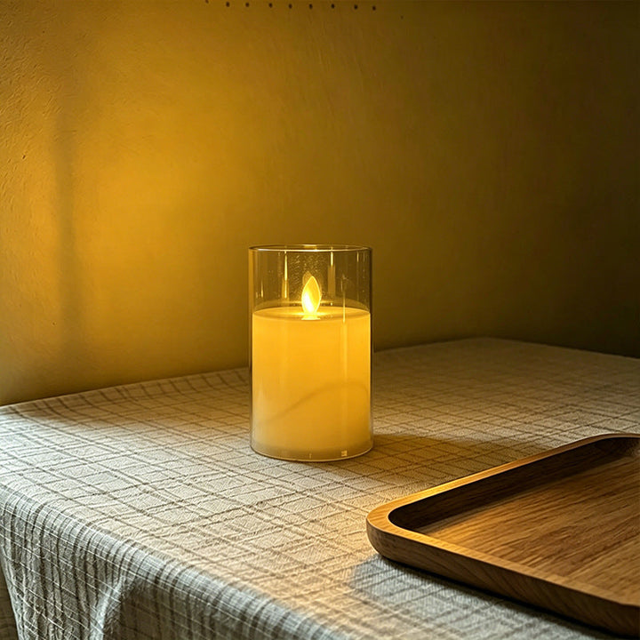 LED Scented Candle with Flame Effect