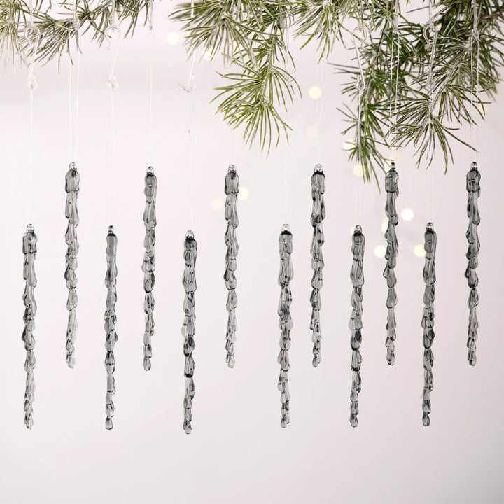 Decorative Christmas lights string with icicle design