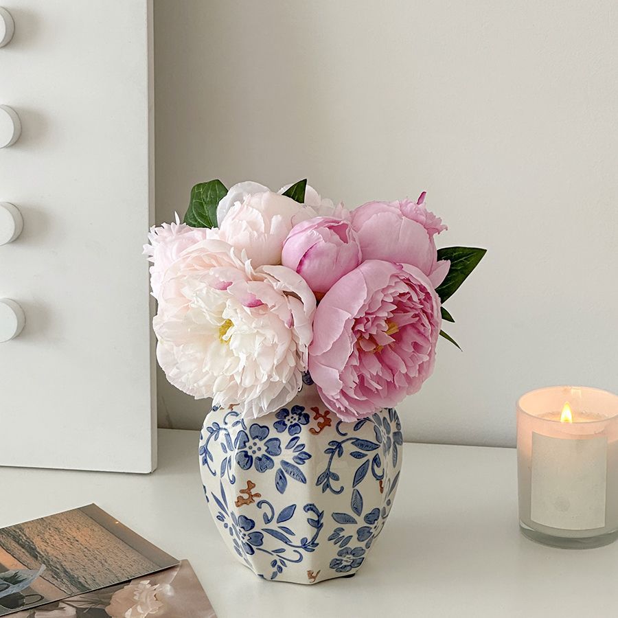 Decorative Floral Ceramic Vase