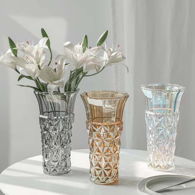 Geometric Glass Flower Holder