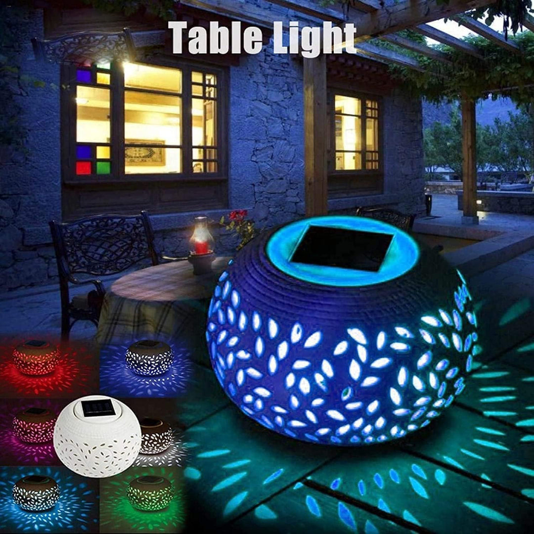 Decorative solar pathway light