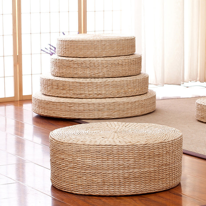 Round Woven Floor Cushion