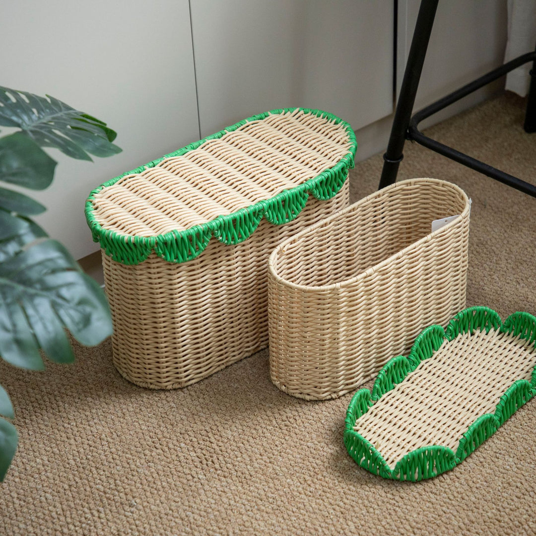 Decorative Handcrafted Woven Storage Baskets