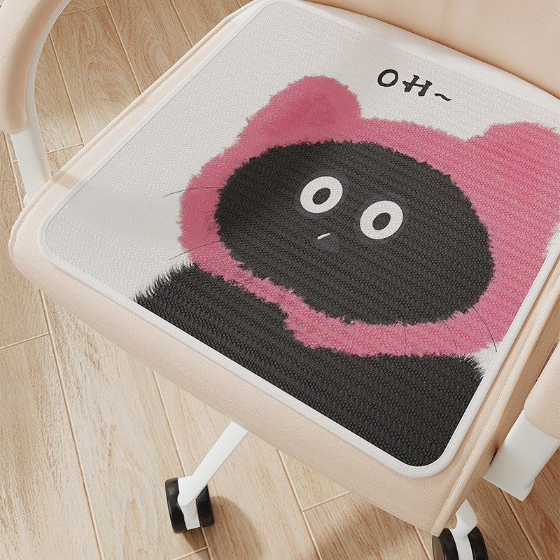Ergonomic Printed Breathable Chair Seat Cushion Pad with Non-Slip Backing