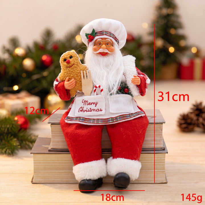 Nostalgic Santa Claus figure with gingerbread cookie mold