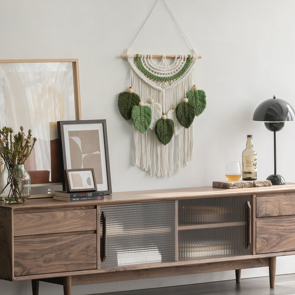 Macrame Wall Decoration with Leaf Design