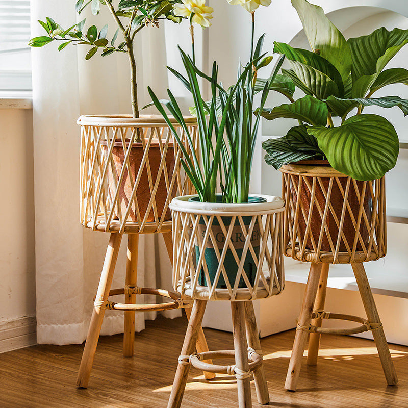 Decorative Woven Flower Planters