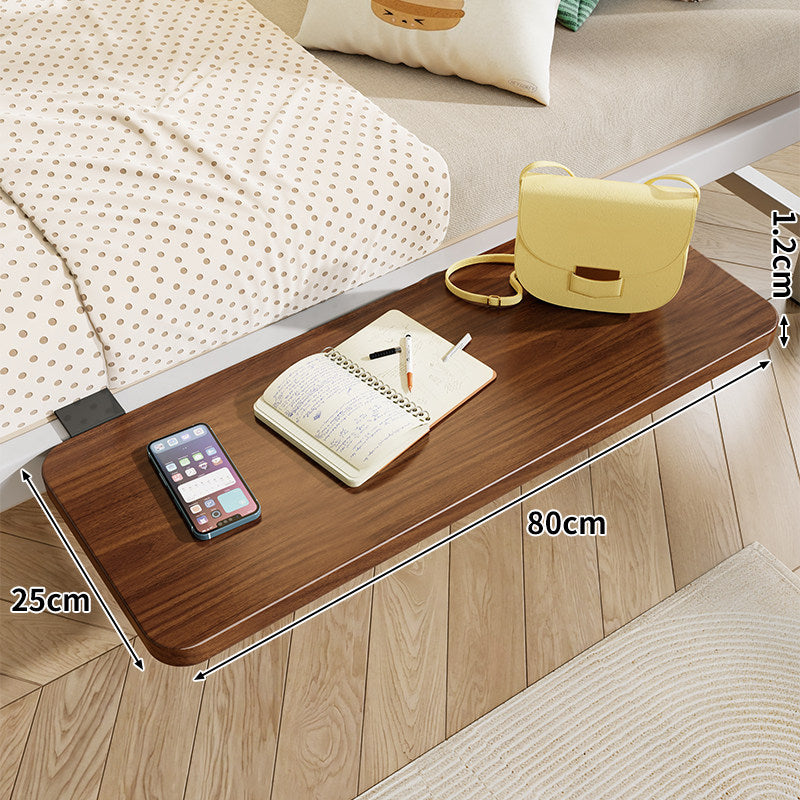 Clamp-On Floating Bedside Shelf with Bamboo Top and Slim Profile