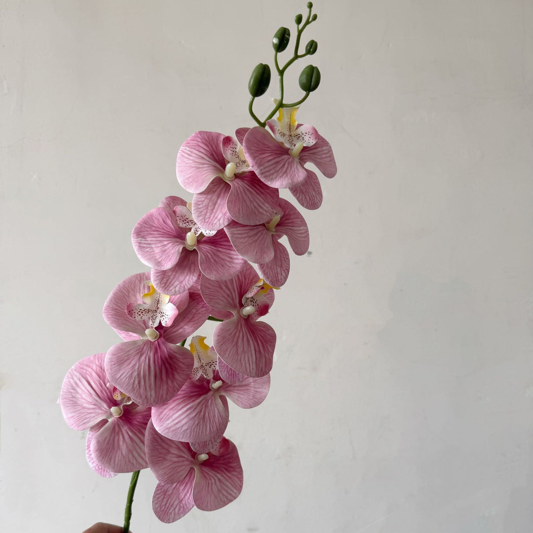 Elegant Faux Orchid Floral Stem