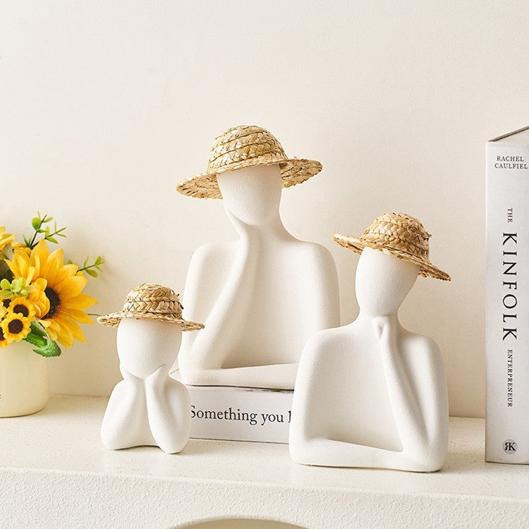 Contemplative Pose Decorative Figurine