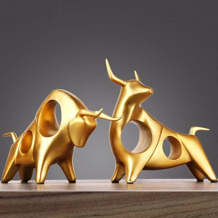 Decorative sculptures made of metal