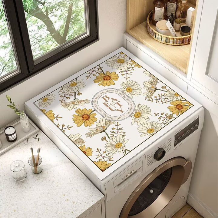 Decorative Floral Laundry Counter Mat