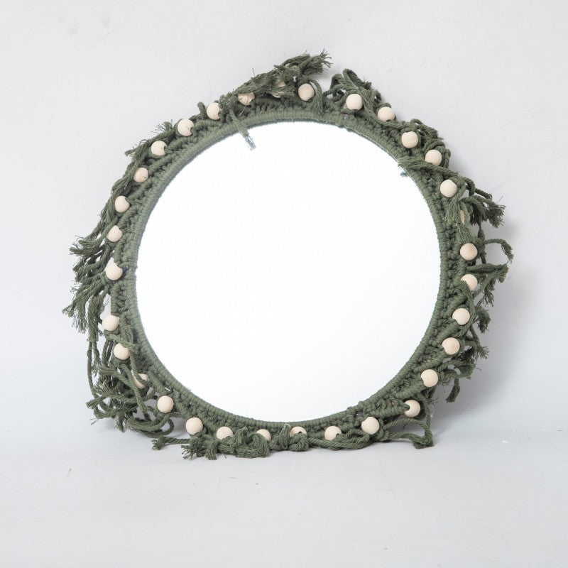 Round Macrame Wall Mirror