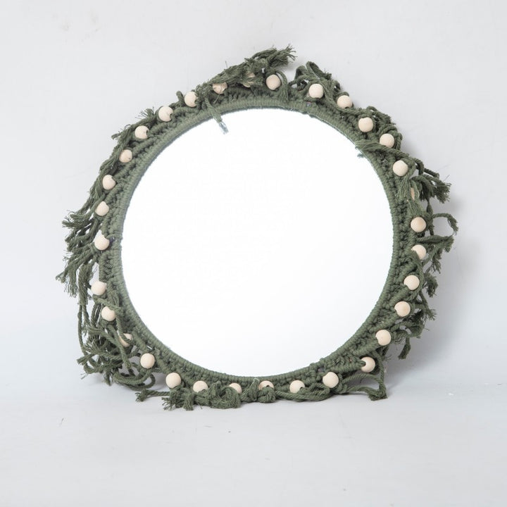 Round Macrame Wall Mirror