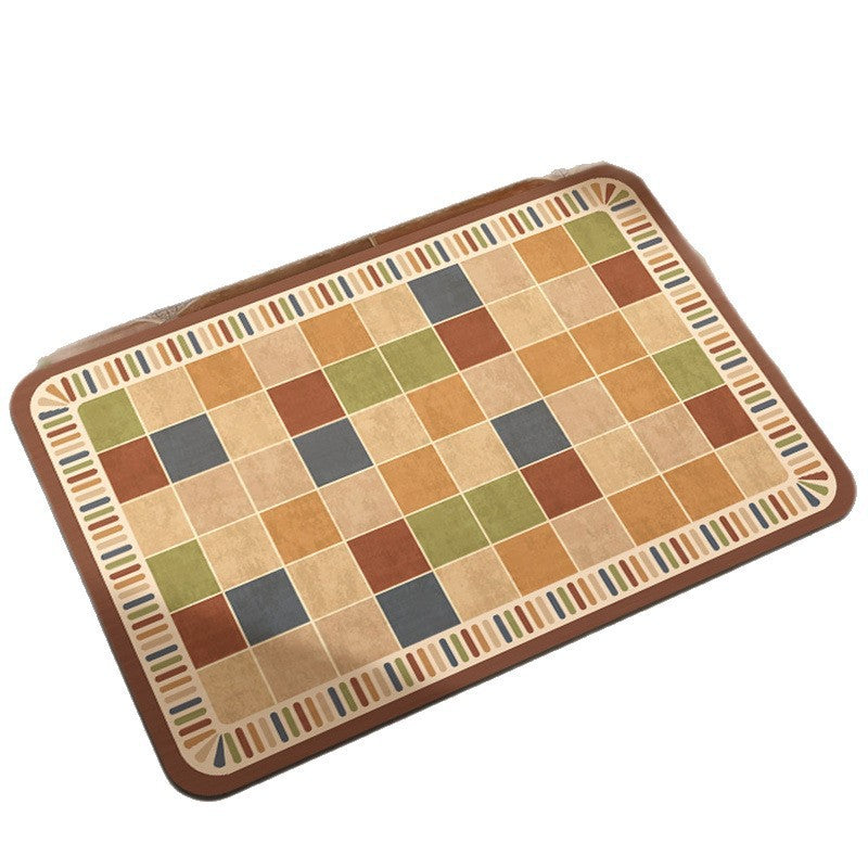 Colorful Patchwork Design Floor Mat Avarnia