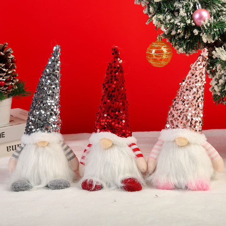 Decorative Christmas gnome with lighting