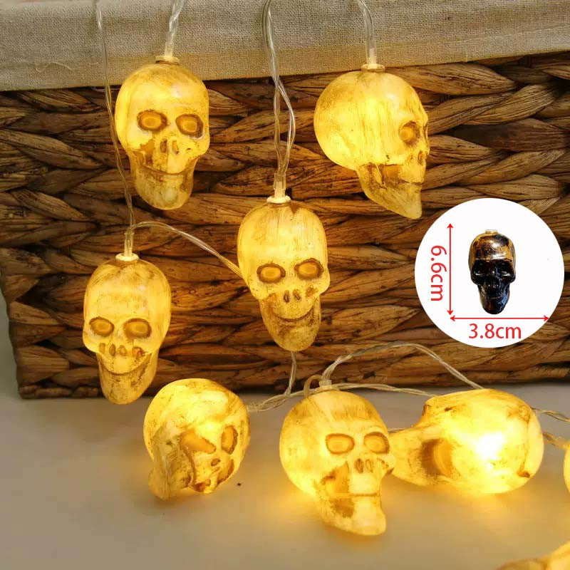 Decorative Halloween LED Pumpkin Ghost Bat String Lights