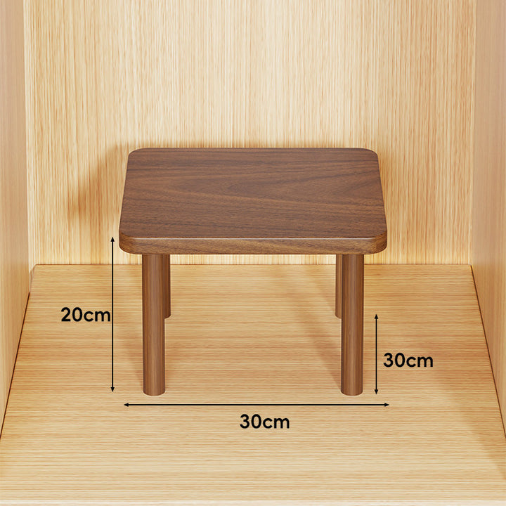 Adjustable Multi-Height Wooden Monitor Riser and Desktop Shelf
