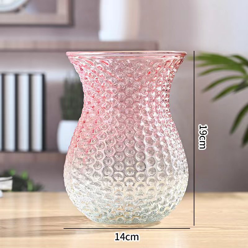 Decorative Textured Glass Vase
