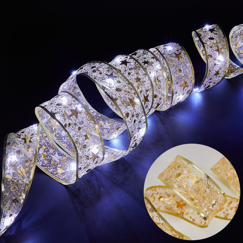 LED Decorative Ribbon with Festive Design