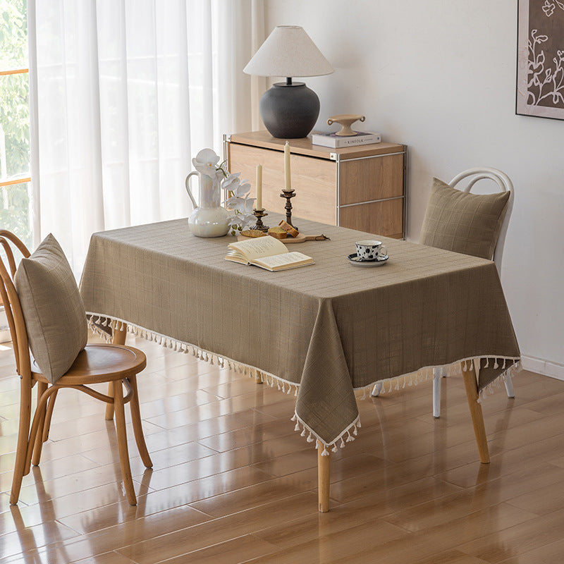 Elegant Woven Tablecloth