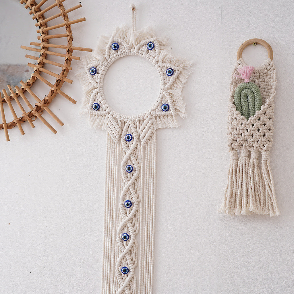 Decorative Macramé Sun-Shaped Wall Hanging