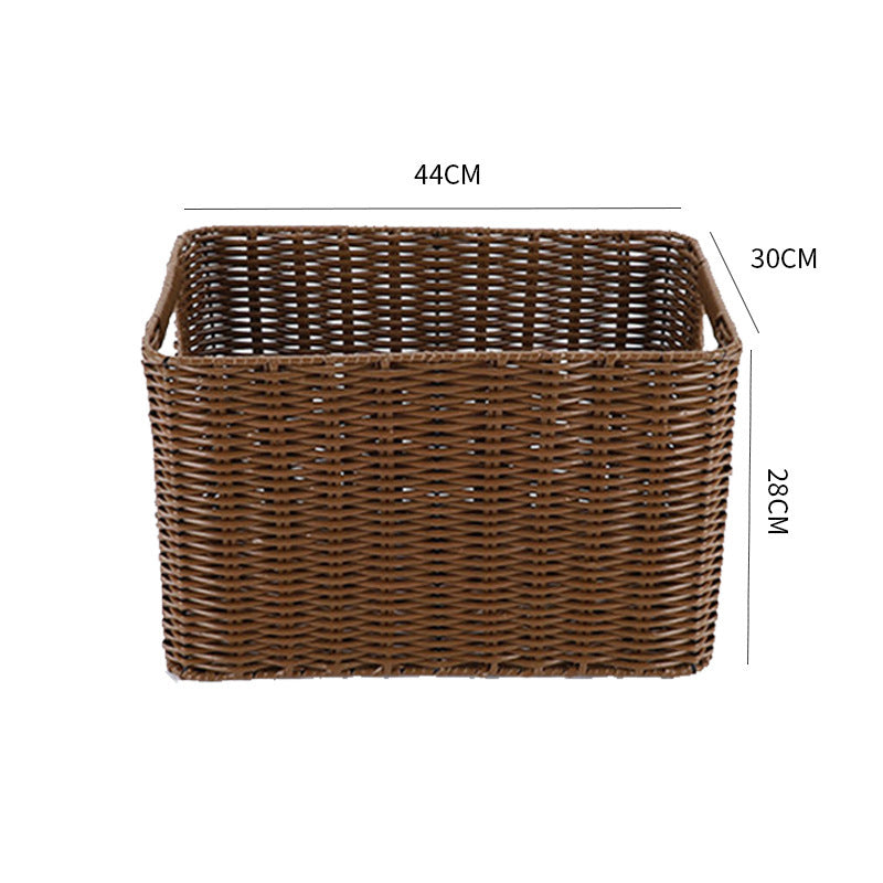 Storage basket made of natural rattan
