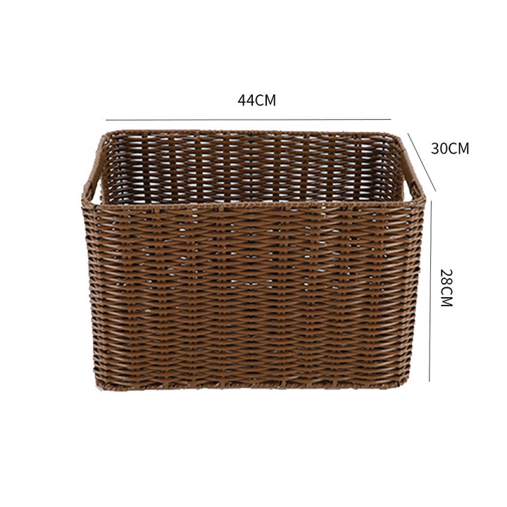 Storage basket made of natural rattan