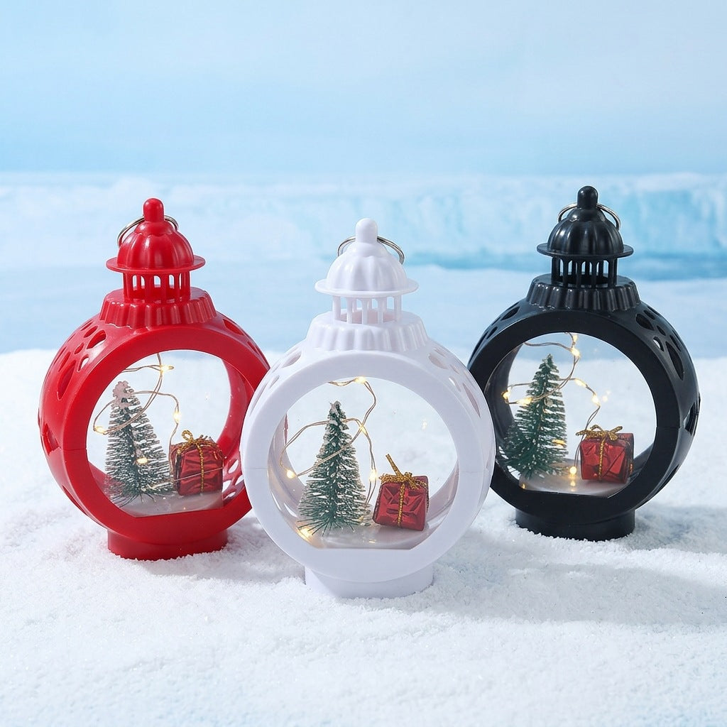 Decorative Christmas lantern with LED lighting