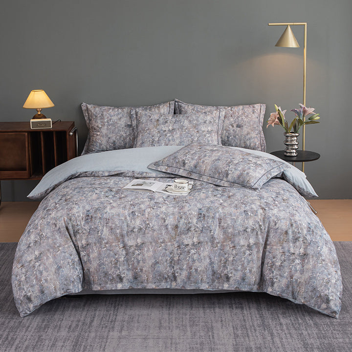 Nature-Inspired Botanical Print Duvet Cover Set