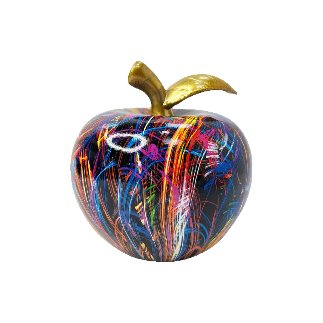 Decorative apple figure with artistic design