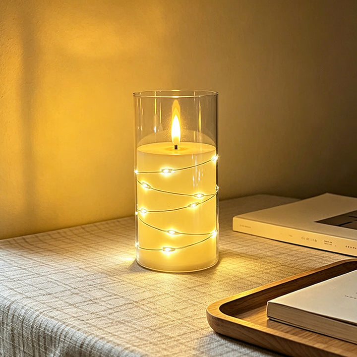LED Scented Candle with Flame Effect