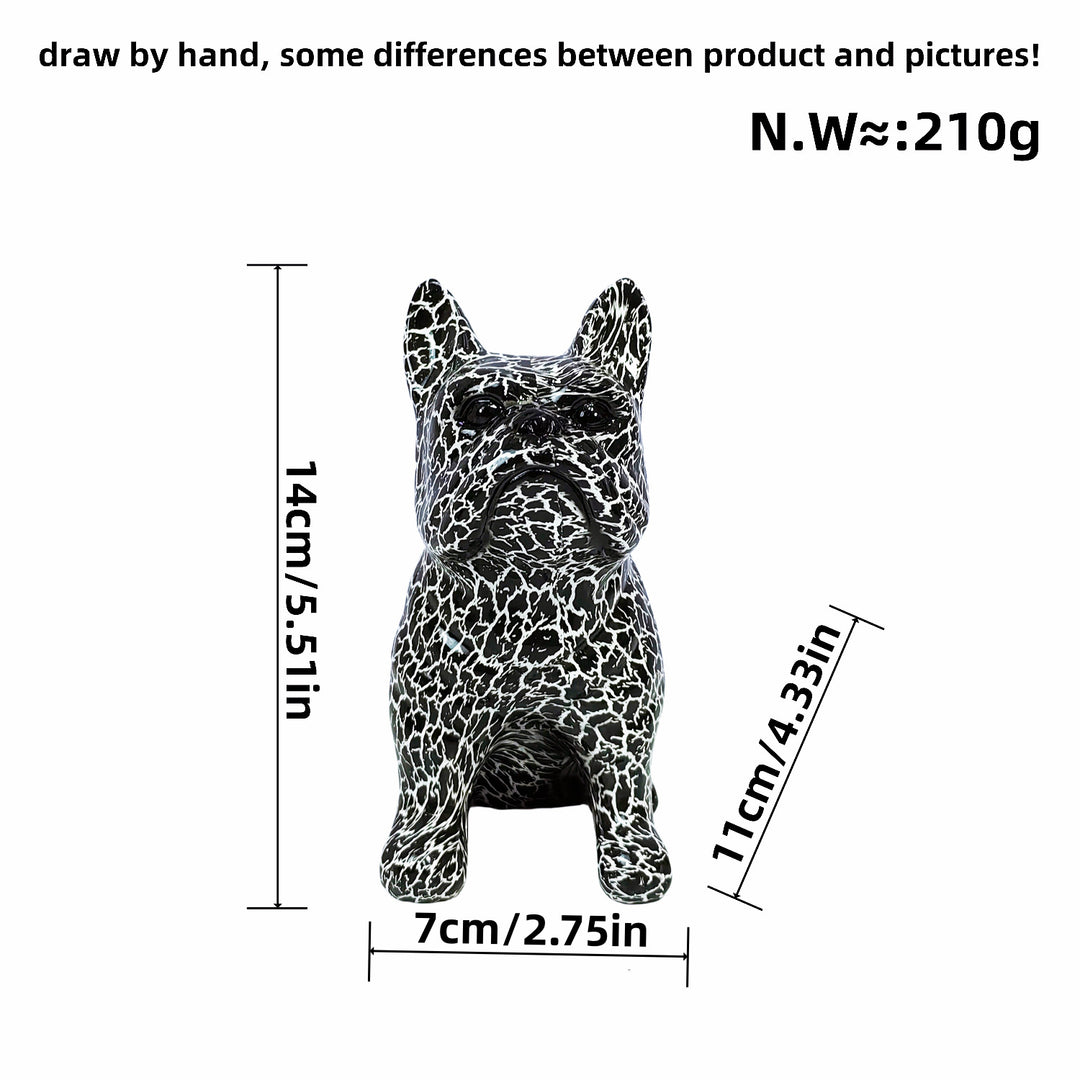 Artistically designed bulldog figure