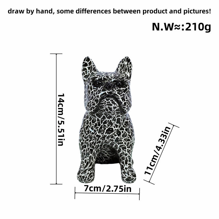 Artistically designed bulldog figure