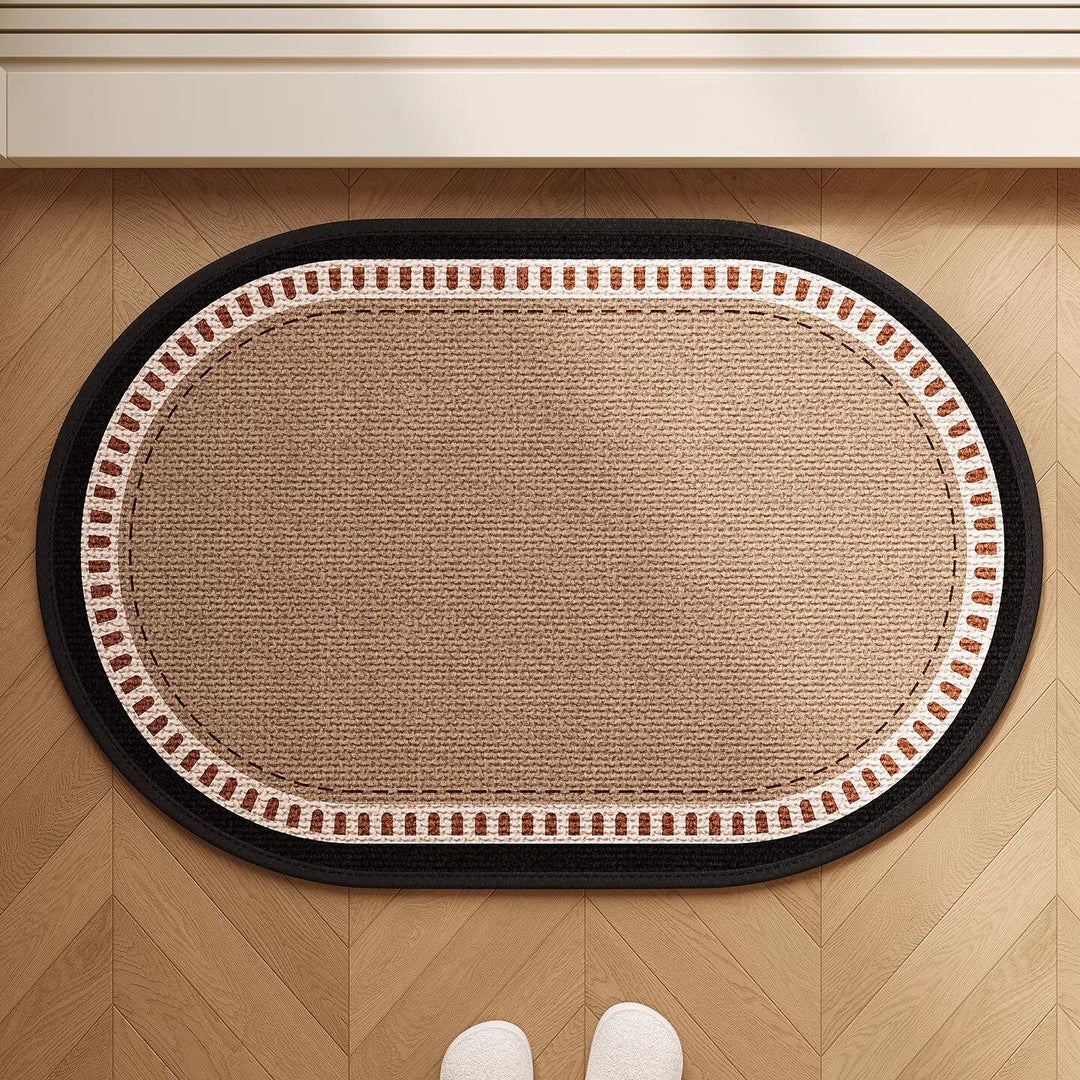 Decorative Bath Rug with Whimsical Dog Design