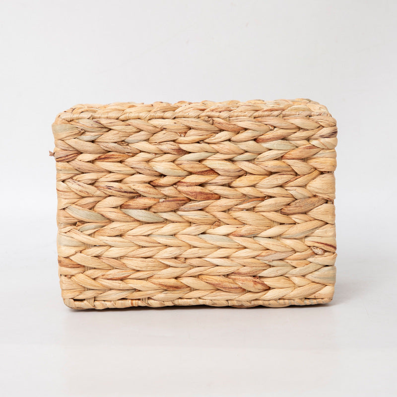 Handcrafted storage basket with embellished structure