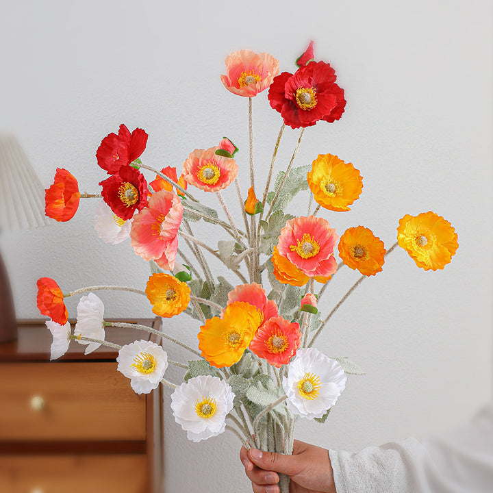Decorative Art Poppy Bouquet
