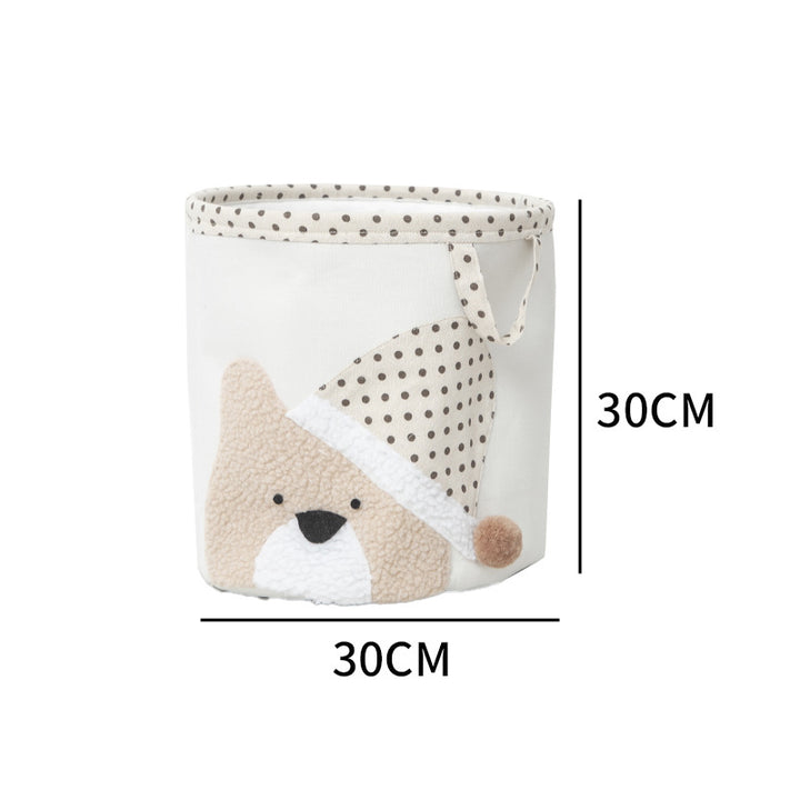 Practical storage basket with animal motif