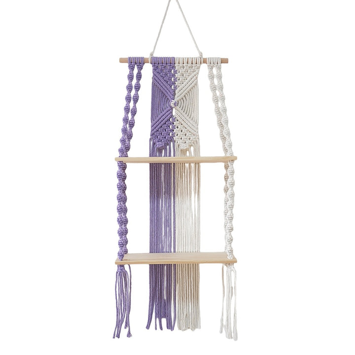 Decorative Macramé Wall Shelf