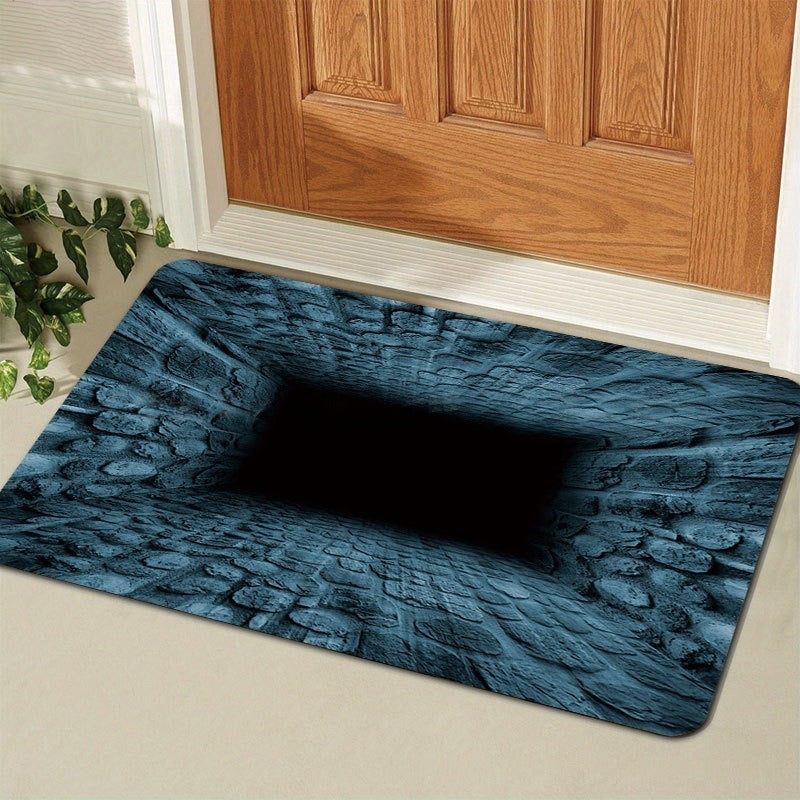 Artistic 3D Illusion Welcome Mat for Entryway