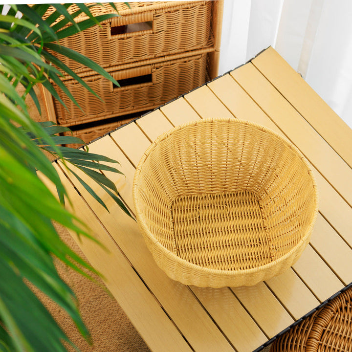 Round Decorative Woven Basket